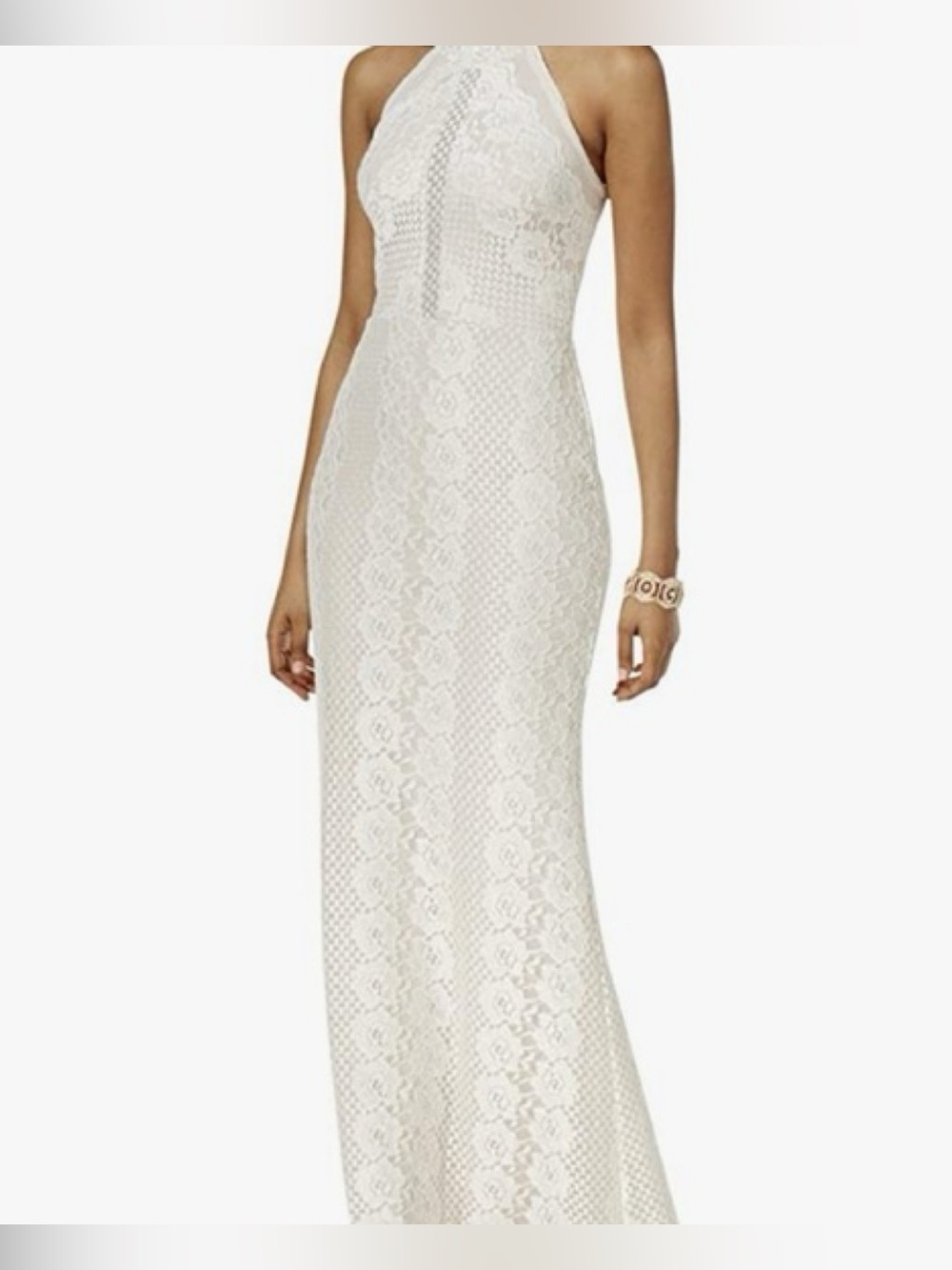 Night Way Lace Glitter Maxi Dress